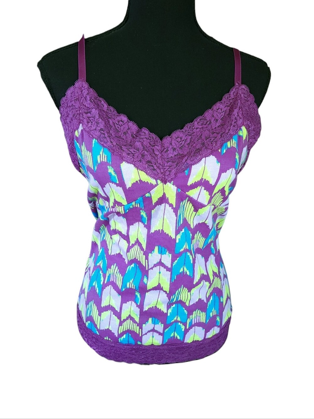 Y2K 2010s Route 66 Lace Cami Sz L